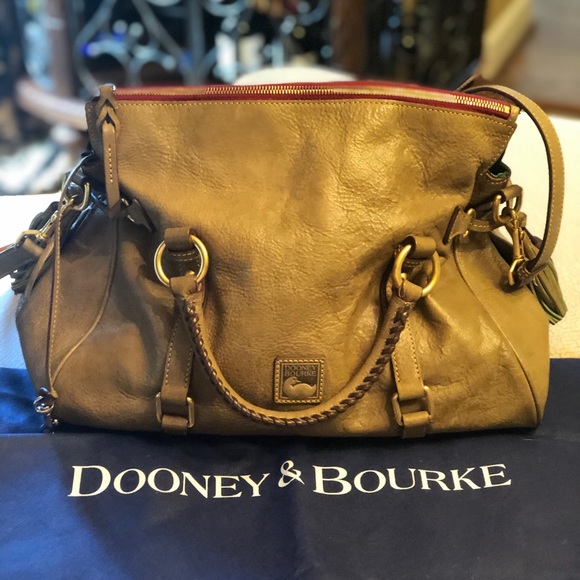 Dooney Bourke Leather Handbag in Olive Satchels